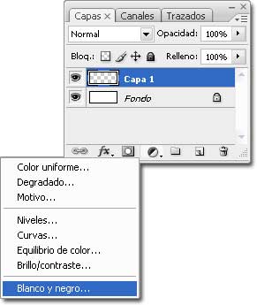 Capa de ajuste Blanco y negro