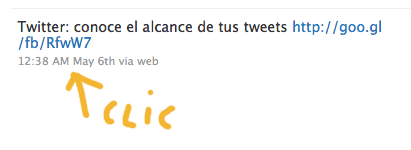 Seleccionar un tweet