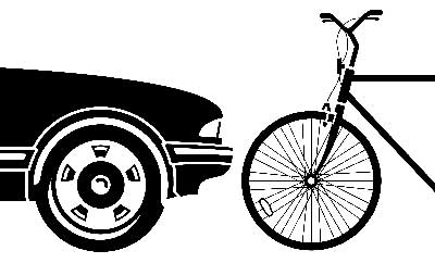 Coche y bicicleta