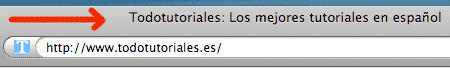 Título de pagina para SEO