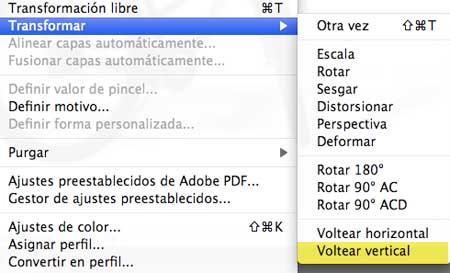Voltear vertical