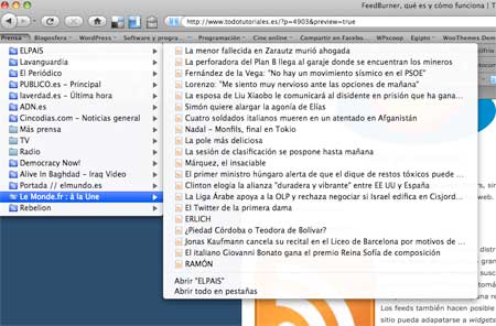 Lector de Feeds de Firefox