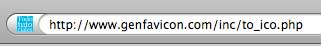 Previsualización del favicon