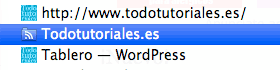 Favicon en marcadores