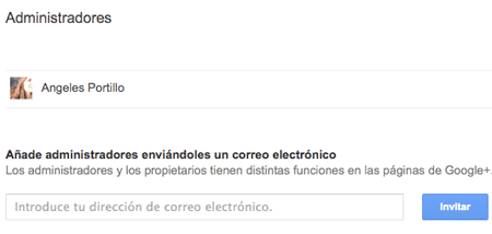 Invitar administradores de página de Google+ Invitar administradores de página de GooglePlus